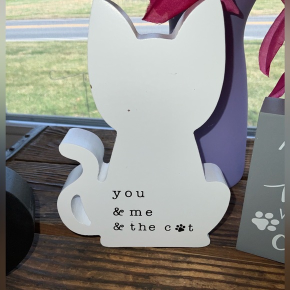 Set Of Four Cat Decor Signs New - Picture 4 of 7